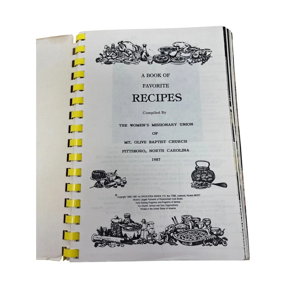 5 Set Vintage Community Cookbooks Lot Church‎ Charity Recipes Local History